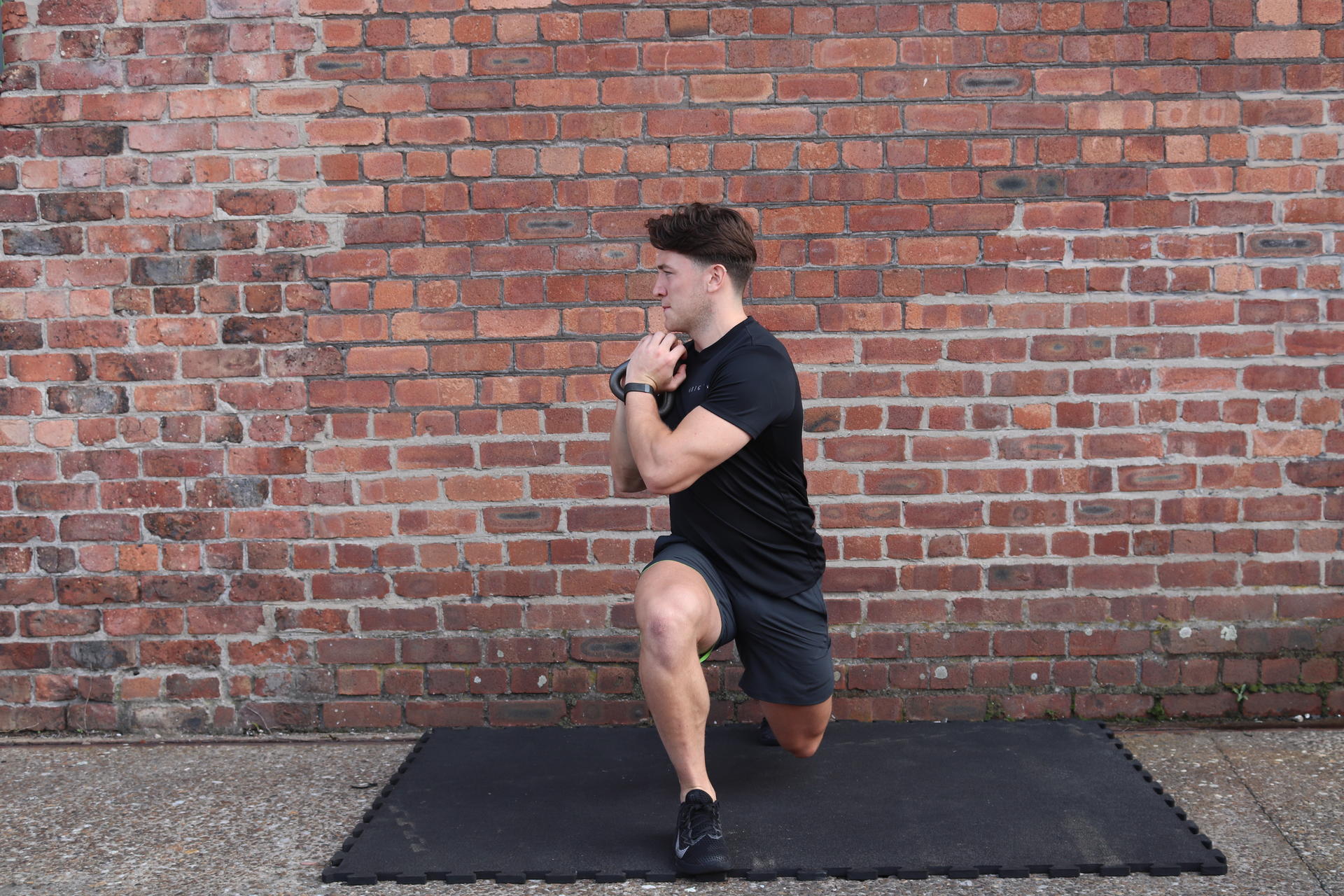 Kettlebell Lunge with Rotation image
