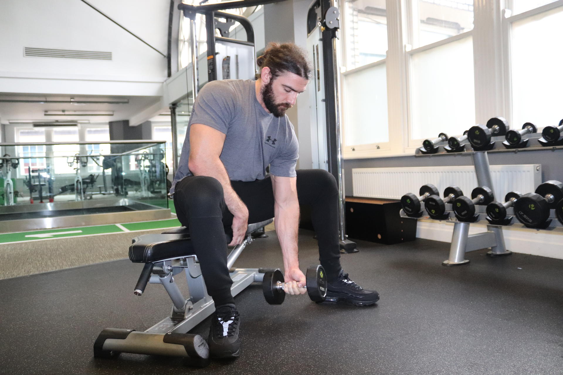 dumbbell concentration curl image