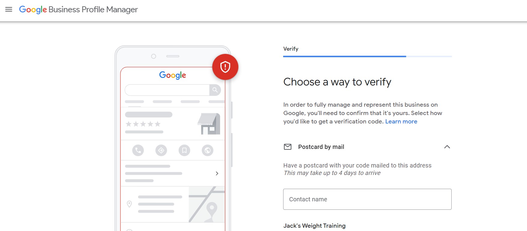 Step 7 Google My Business Personal Trainer