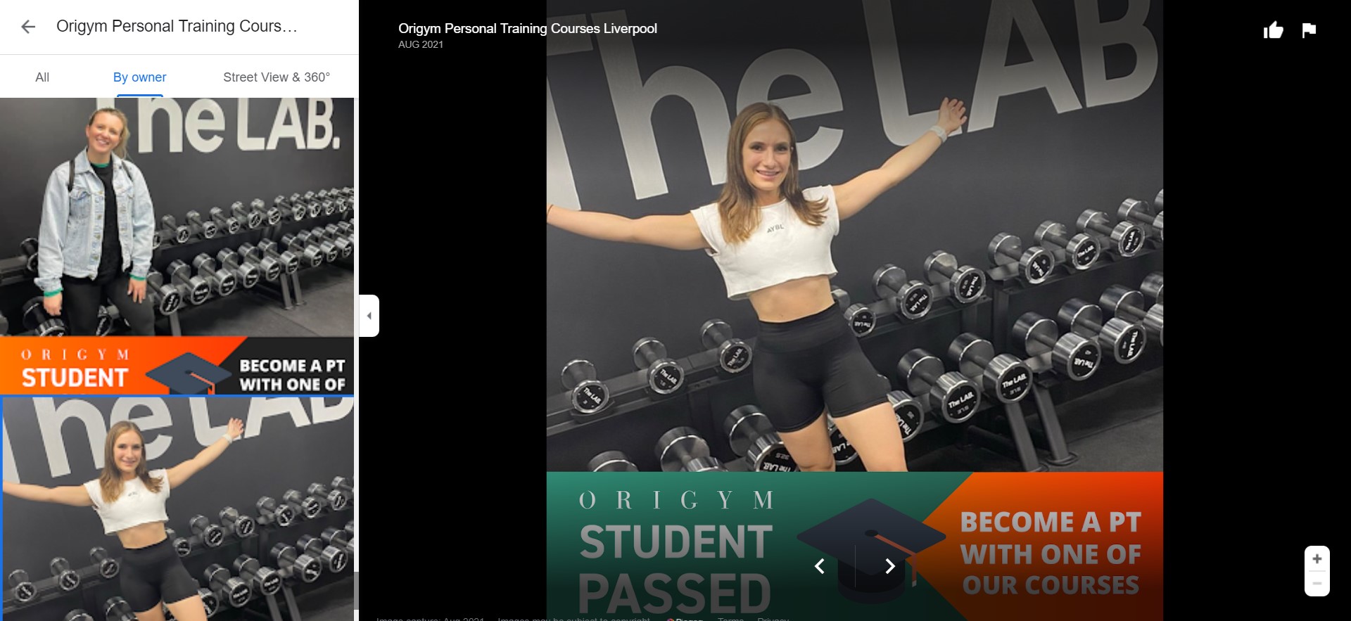 Google My Business Personal Trainer OriGym