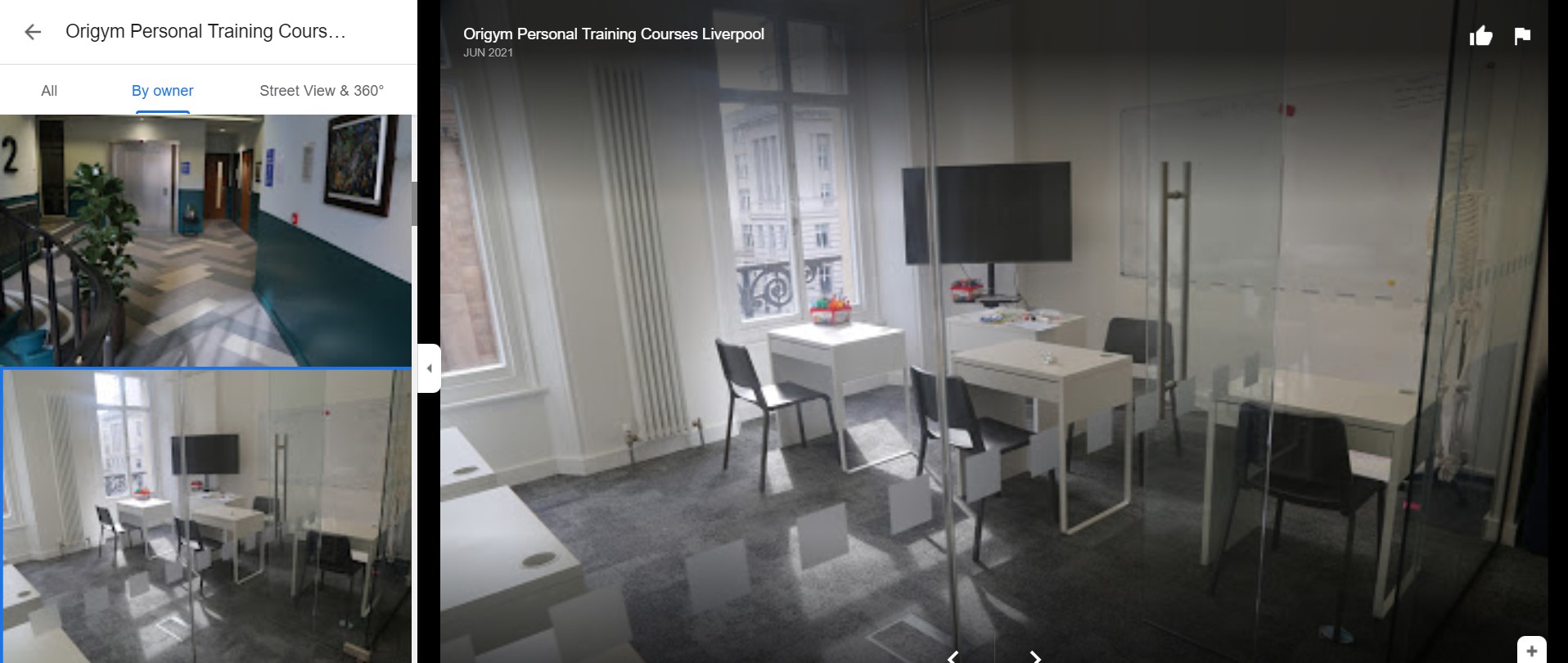 PT Google My Business Personal Trainer areas