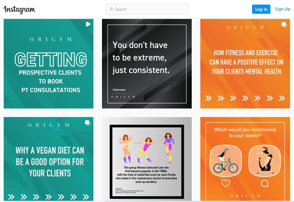 Personal training outsource instagram