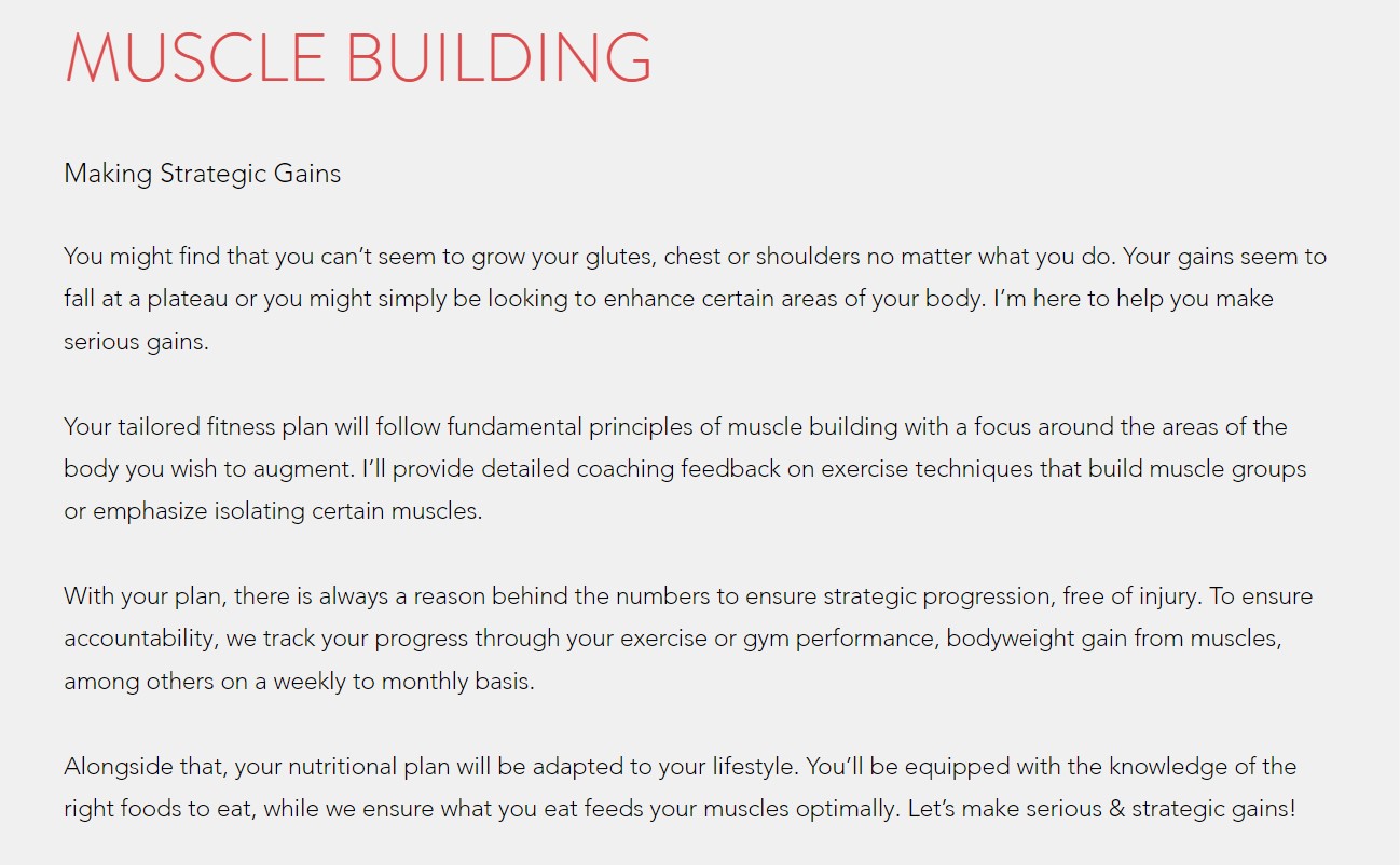 Tanaka Personal Training Mission Statement #2