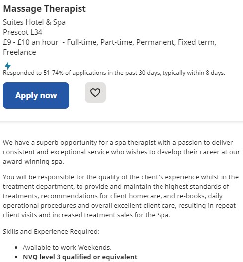 sports massage therapist