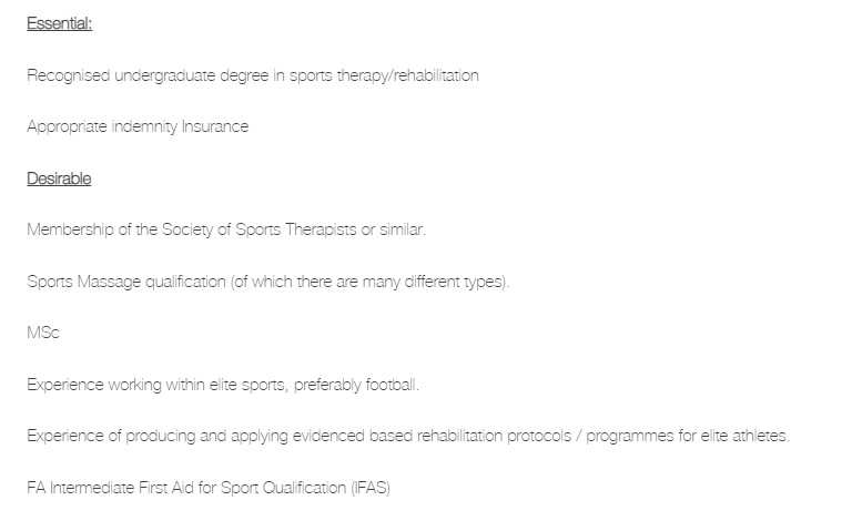 sports massage therapist