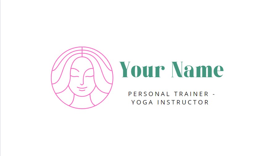 Yoga personal trainer business card 1