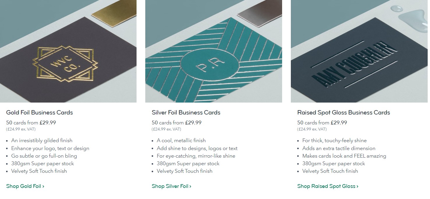 MOO personal training business card finishes