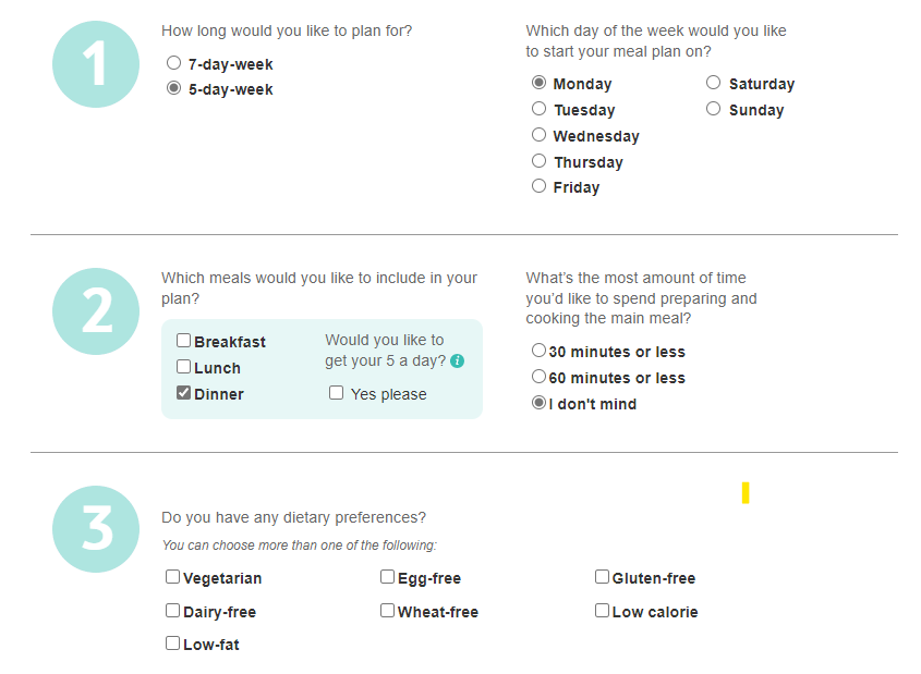 Tesco Real Food meal plan