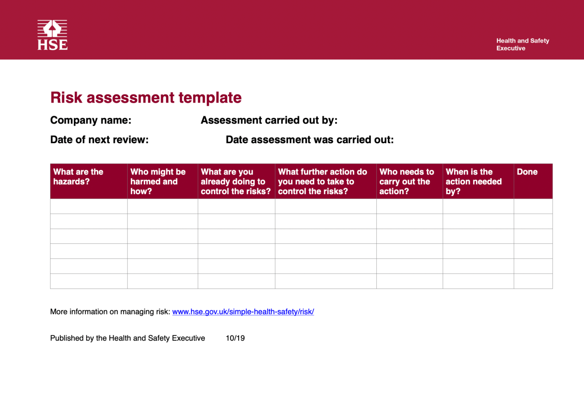 personal trainer risk assessment 2