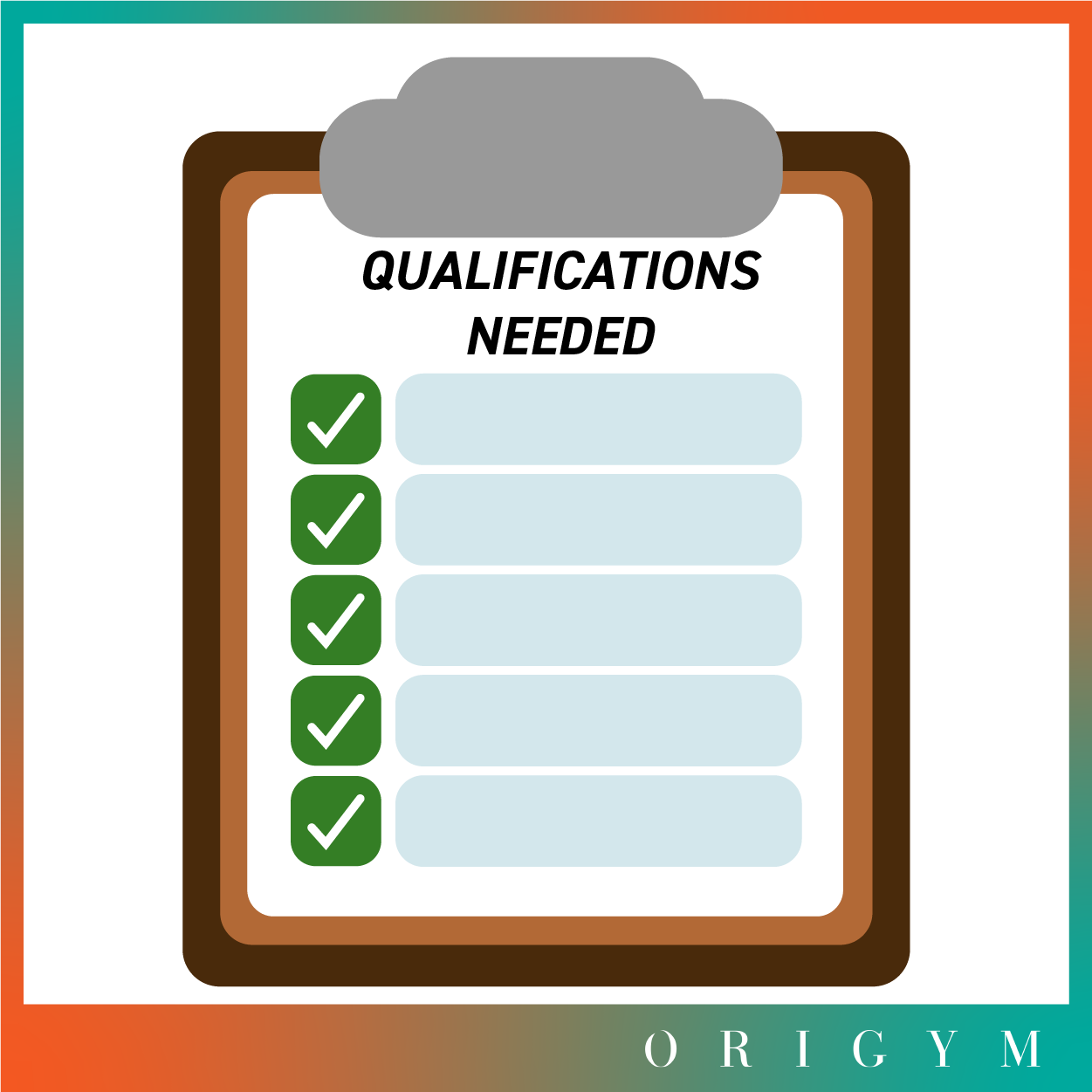 qualifications needed to teach fitness classes graphic