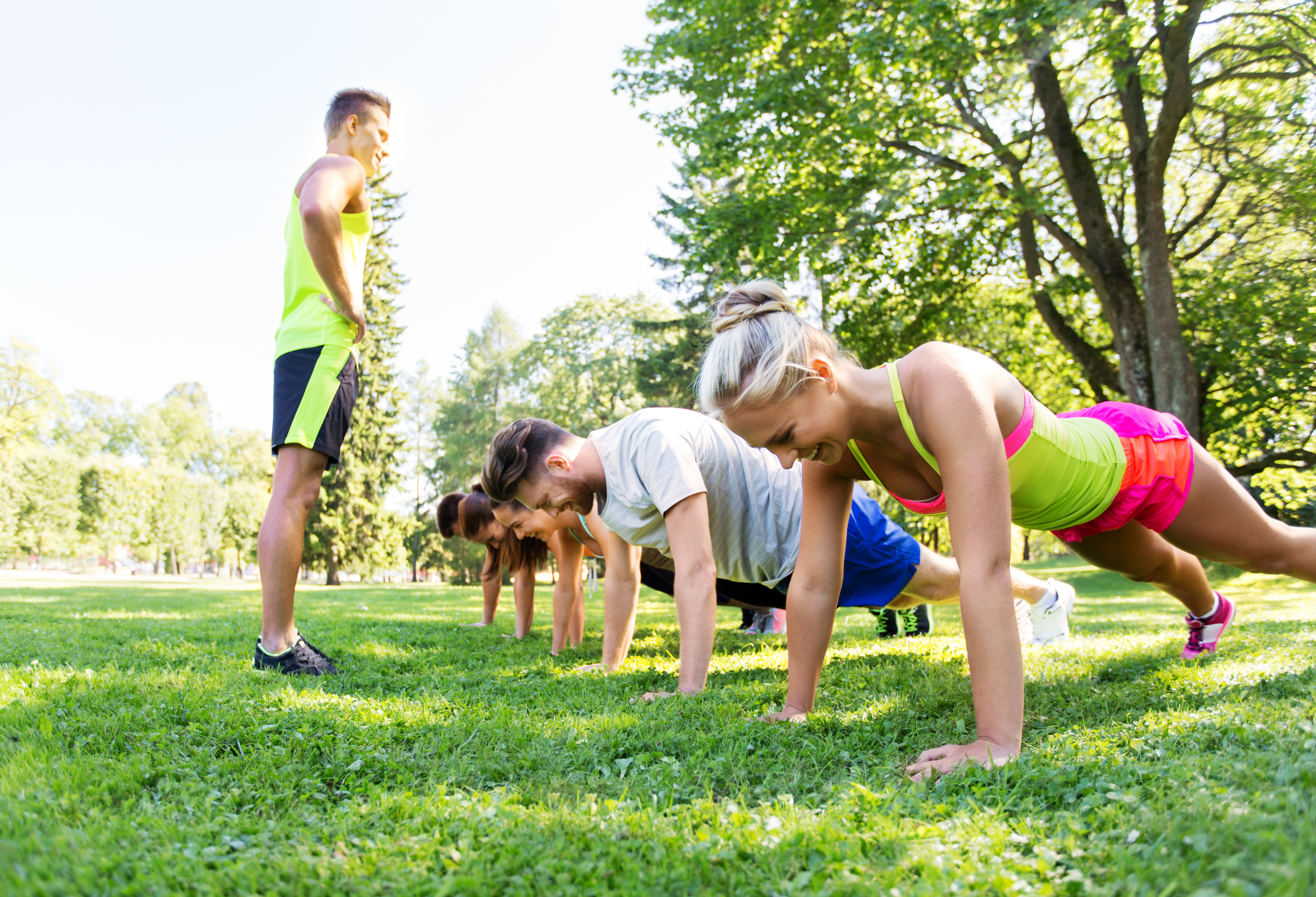 Plank Rolls As A Personal Training Bootcamp Activity