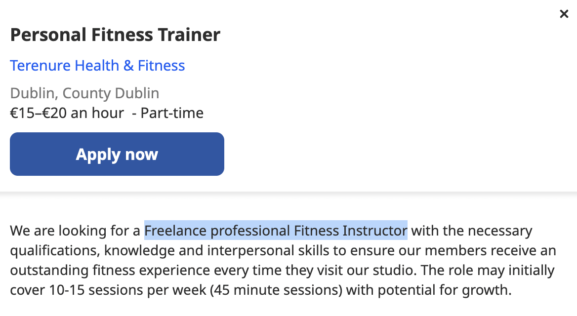 irish freelance nutritionist job description image